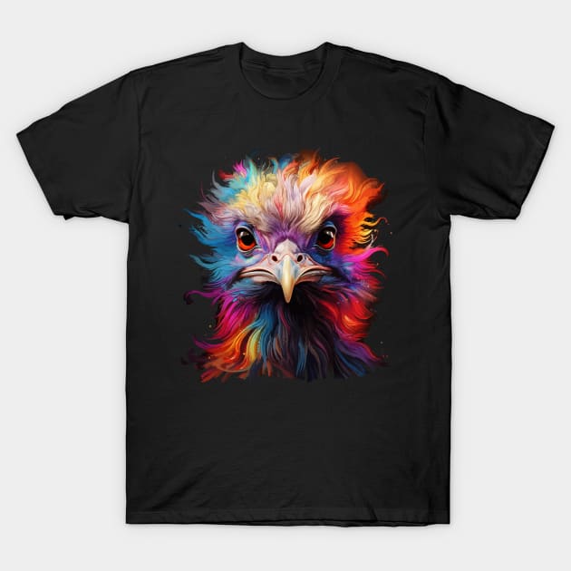Ostrich Rainbow T-Shirt by JH Mart